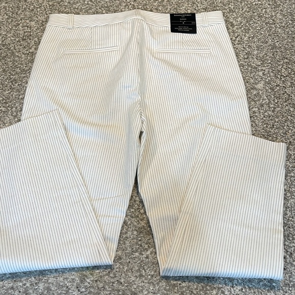 NWT Banana Republic Navy pinstriped Sloan Petite Pants - Picture 5 of 5